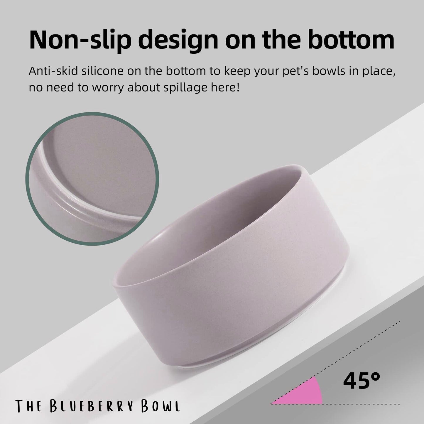 Hand-Painted Lemon Dog Bowl | Ceramic Food & Water Dish | Fun Pet Feeding Bowl