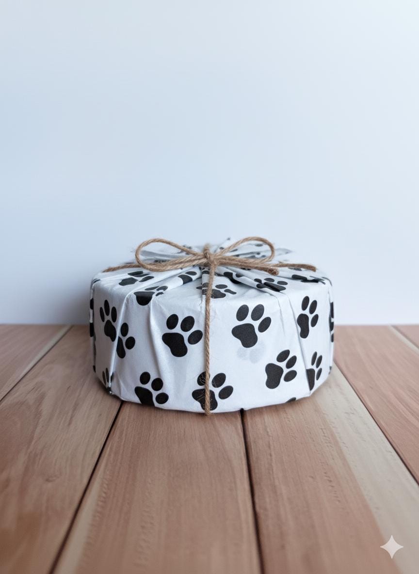 Personalized Hand-Painted Ceramic Pet Bowl: Blueberry Design