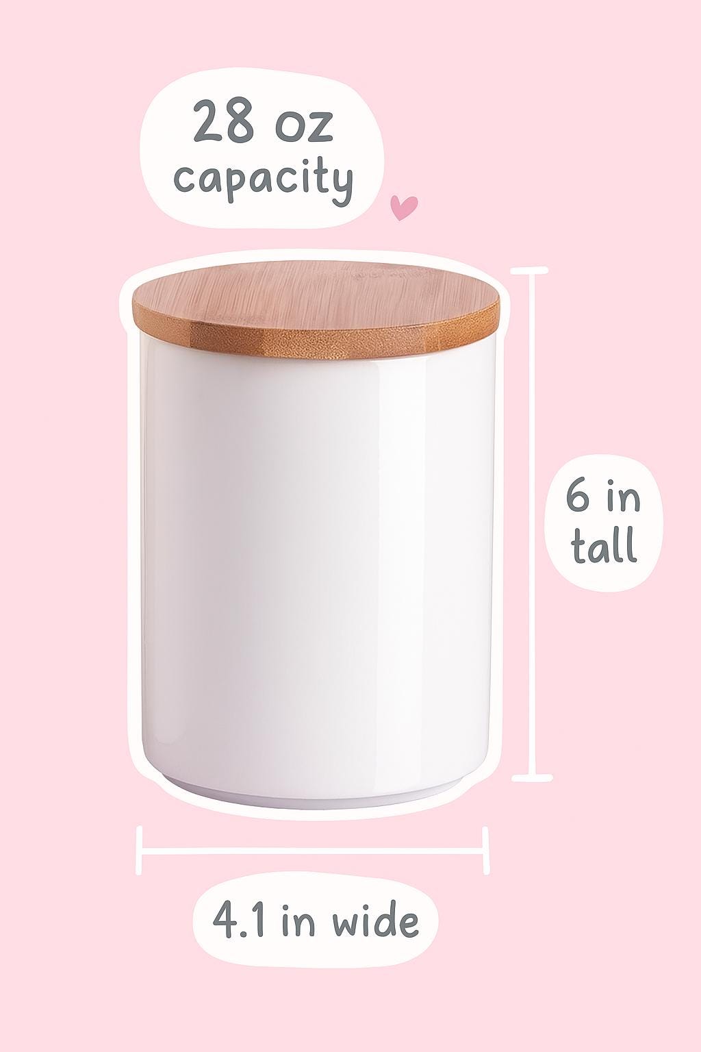 Small Personalized Strawberry Dog Treat Jar | Hand-Painted Ceramic Pet Treat Canister, Custom Pet Gift