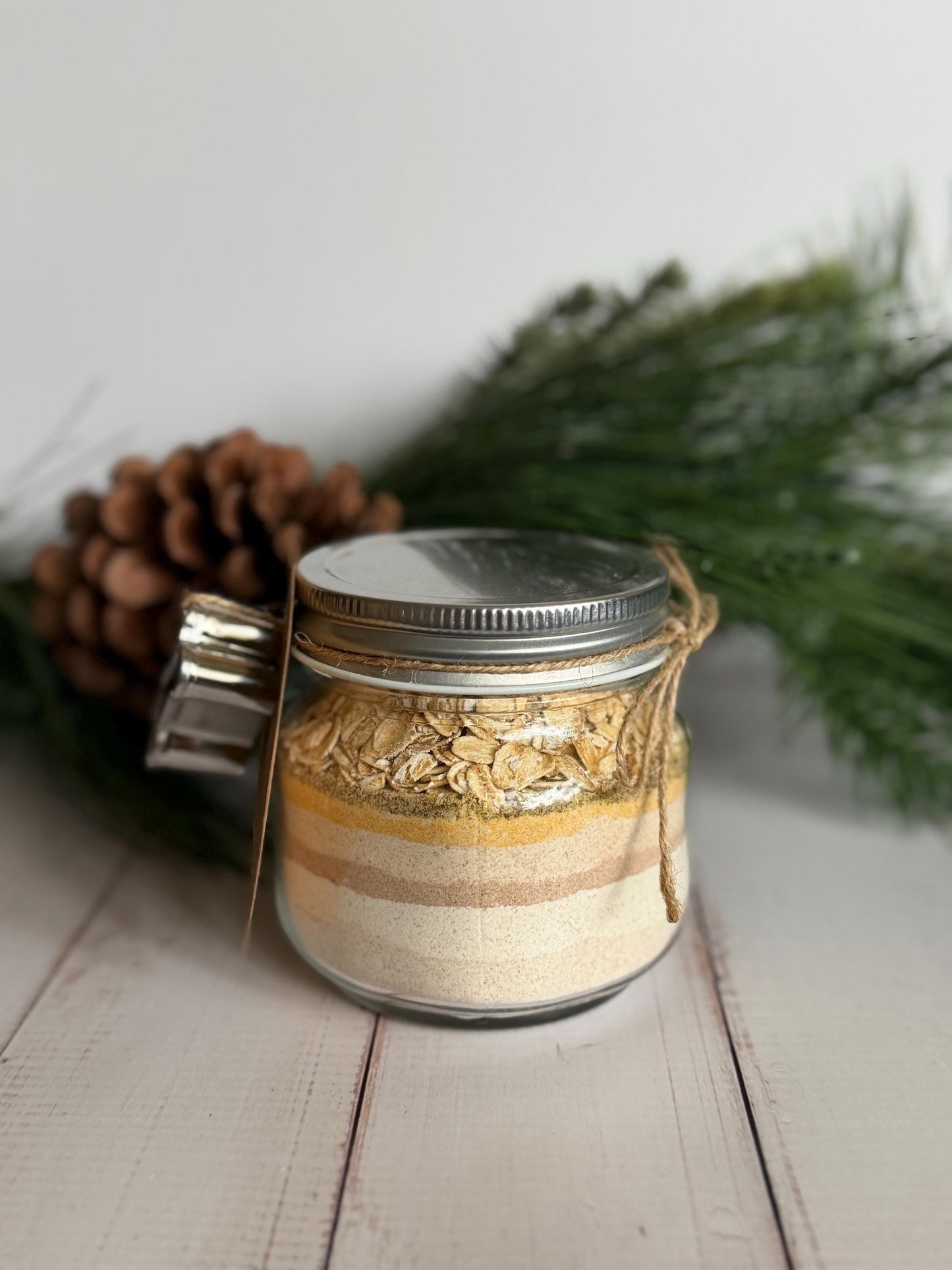 Gingerbread DIY Dog Biscuit Mix | TWO Bake Your Own Dog Cookies | Jar Mix Set of Two with Cookie Cutter | Holiday Dog Treat Gift