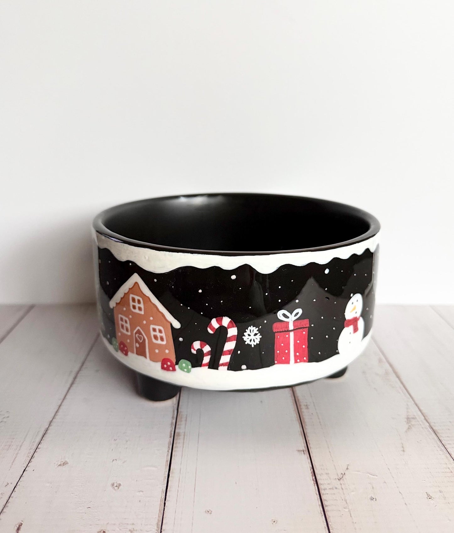 Gingerbread House Dog Bowl | Special Edition 3 Leg Christmas Design