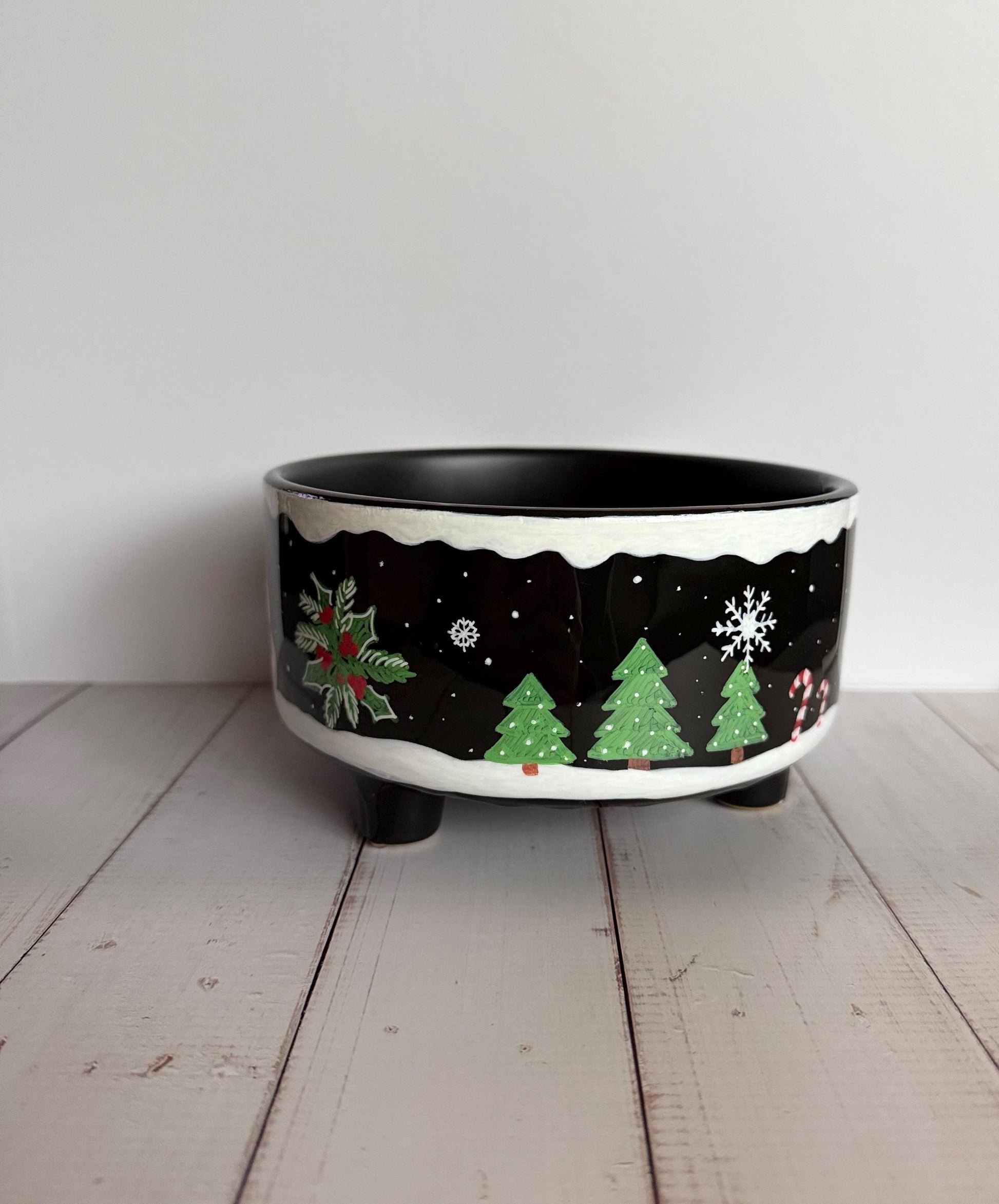 Gingerbread House Dog Bowl | Special Edition 3 Leg Christmas Design