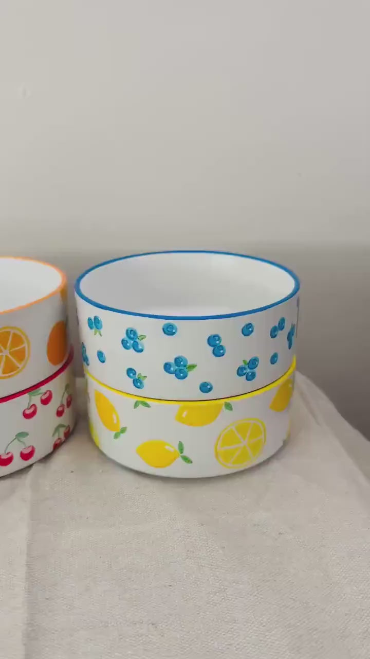 Personalized Avocado Pet Bowl: Hand-Painted Ceramic Food or Water Dish | Adorale Avocados Painted